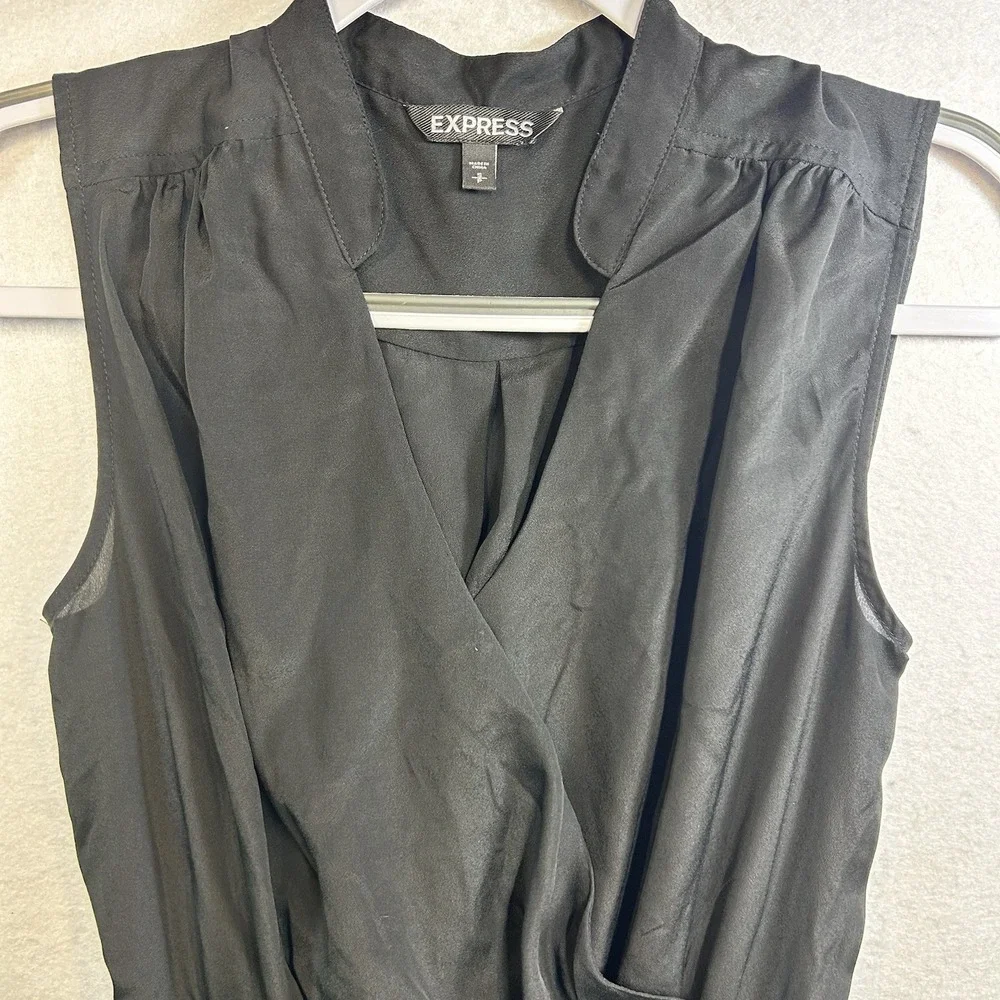 Express Sleeveless Dress Small Black  Elastic Waist